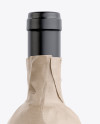 Wine Bottle in Kraft Paper Wrap