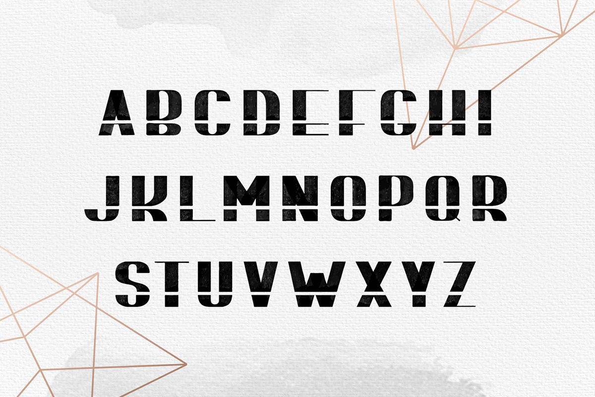 BOMOND. Textured Ink Font