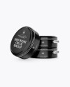 Glossy Shoe Polish Cream Jars Mockup