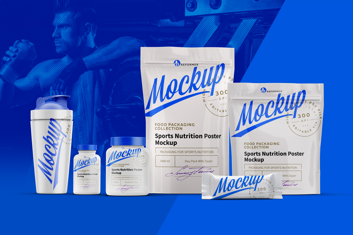 Sports Nutrition Poster Mock-Up Sports Nutrition Poster Mock-Up