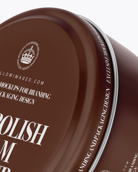 Matte Shoe Polish Cream Jars Mockup - Free Download Images High Quality