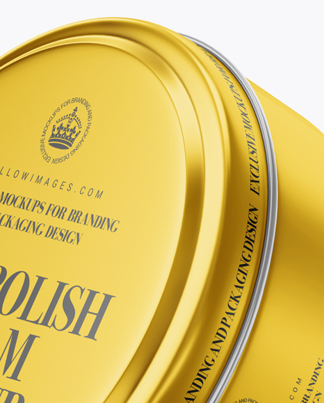 Metallic Shoe Polish Cream Jars Mockup - Free Download Images High