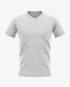 Men’s V-neck Football Jersey Mockup - Front View