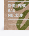 Kraft Paper Shopping Bag Mockup - Front View