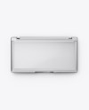 Closed Transparent Box with Lashes Mockup - Top&Front Views