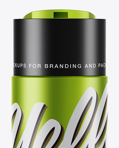 Matte Metallic Cosmetic Bottle Mockup Matte Metallic Cosmetic Bottle Mockup