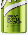 150ml Metallic Spray Bottle Mockup