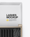 Opened Transparent Box with Lashes Mockup - Top&Front Views