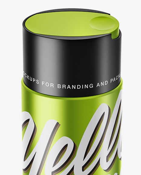 Metallic Cosmetic Bottle Mockup