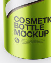 Metallic Cosmetic Bottle Mockup