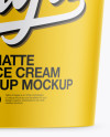 Matte Ice Cream Cup Mockup