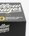 20 Snack Bars Box Mockup - Front View (High-Angle Shot)