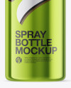 250ml Metallic Spray Bottle Mockup