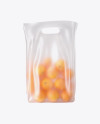 Matte Bag with Oranges Mockup