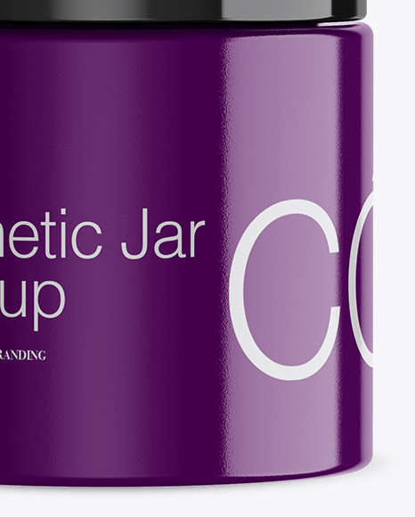 Glossy Cosmetic Jar Mockup Glossy Cosmetic Jar Mockup