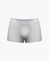 Melange Men's Boxer Briefs Mockup - Front View