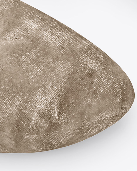 Velvet Travel Pillow Mockup - Half Side View