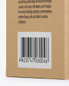 Kraft Box Mockup - Half Side View