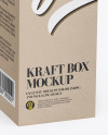 Two Kraft Boxes Mockup - Half Side View