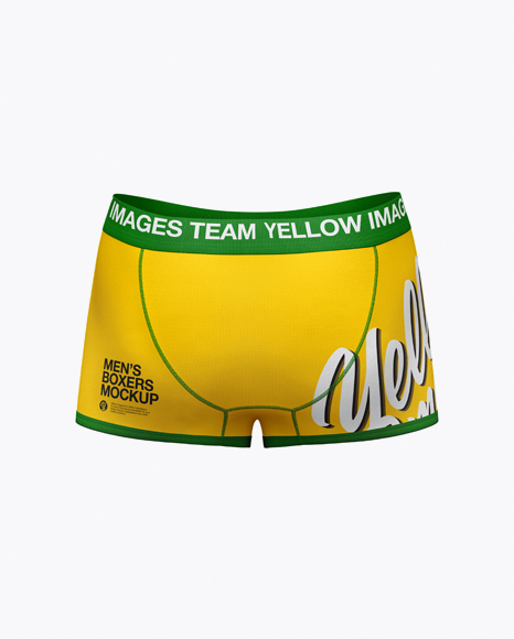 Men&#039;s Boxer Briefs Mockup - Back View