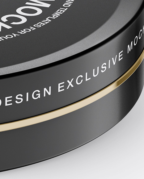 Matte Round Cosmetic Jar Mockup Matte Round Cosmetic Jar Mockup