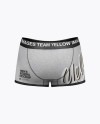 Melange Men's Boxer Briefs Mockup - Back View