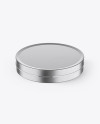 Metallic Round Cosmetic Jar Mockup Metallic Round Cosmetic Jar Mockup