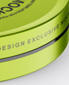 Metallic Round Cosmetic Jar Mockup Metallic Round Cosmetic Jar Mockup