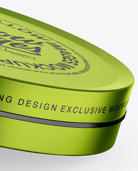 Two Metallic Round Cosmetic Jars Mockup Two Metallic Round Cosmetic Jars Mockup