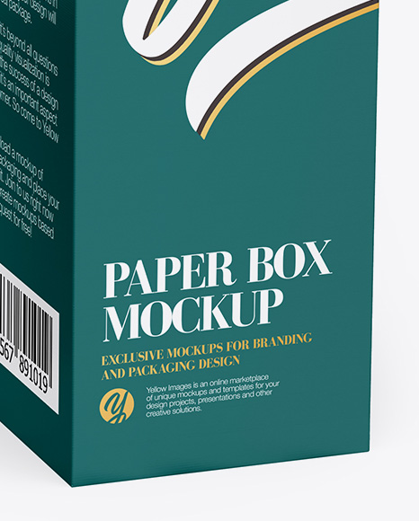 Two Textured Boxes Mockup - Half Side View