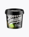 Glossy Ice Cream Cup Mockup (High-Angle Shot)