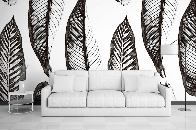 B&amp;W Jungle - Seamless Patterns