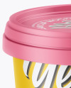 Matte Ice Cream Cup Mockup (High-Angle Shot)