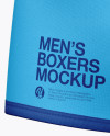 Men's Boxer Briefs Mockup - Back Half Side View