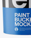 5L Matte Paint Bucket Mockup - Front View