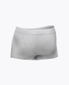 Melange Men&#039;s Boxer Briefs Mockup - Back Half Side View