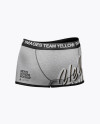 Melange Men's Boxer Briefs Mockup - Back Half Side View