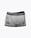 Melange Men&#039;s Boxer Briefs Mockup - Back Half Side View