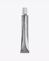 Brushed Сhrome Cream Tube Mockup