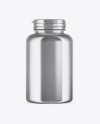 Metallic Pills Bottle Mockup