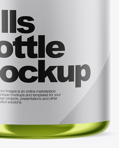 Metallic Pills Bottle Mockup