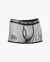 Melange Men's Boxer Briefs Mockup - Half Side View