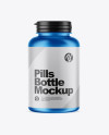 Matte Metallic Pills Bottle Mockup