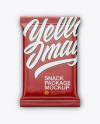 Matte Snack Package Mockup