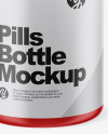 Matte Pills Bottle Mockup (High-Angle Shot)