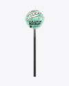 Ball Matte Lollipop In Transparent Wrapper Mockup