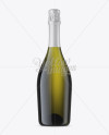 Antique Green Champagne Bottle Mockup - Front View