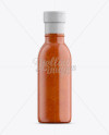 Chili Sauce Glass Bottle W/ Flip-Top Cap Mockup