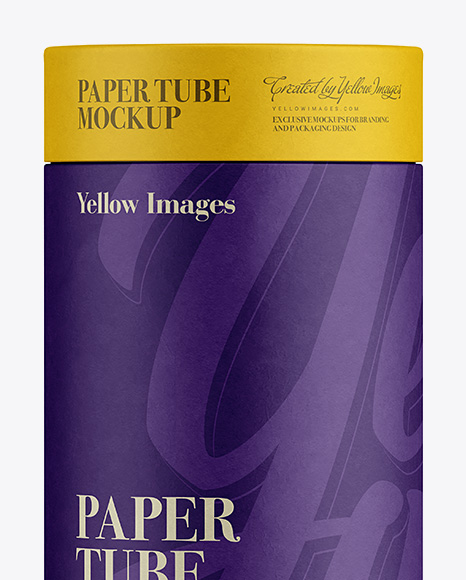 Middle Paper Tube Mockup – Front View