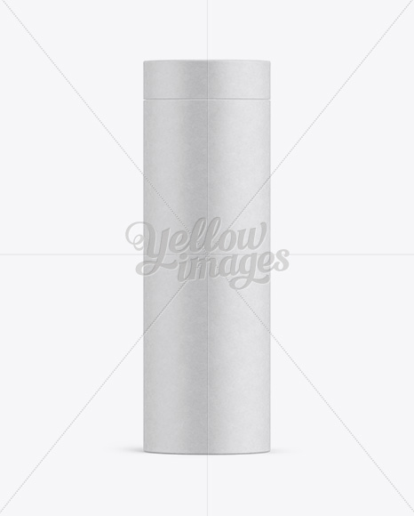 Big Paper Tube Mockup – Front View